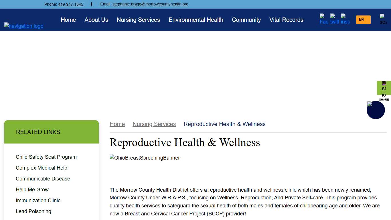 Morrow County Health District Love Life, Live Healthy